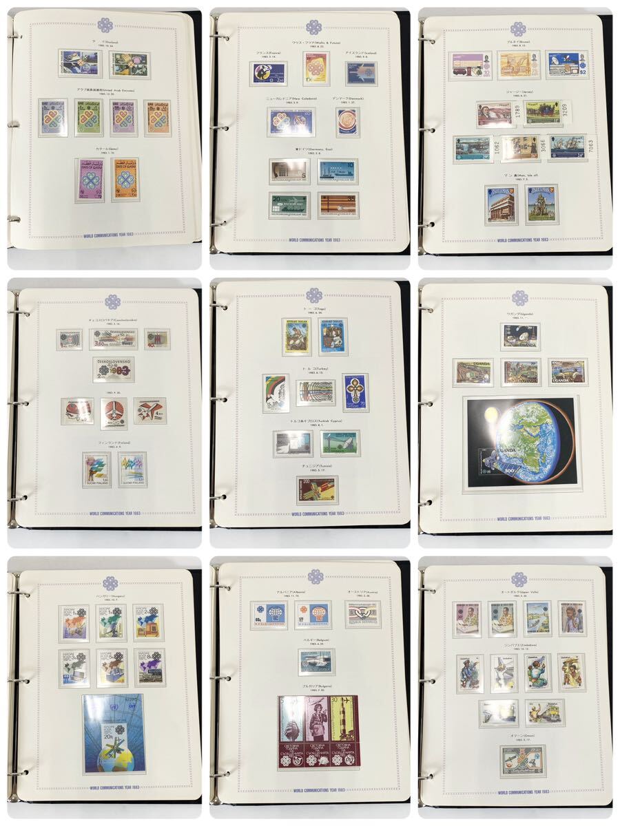 世界コミュニケーション年 記念切手コレクション 1983 郵趣サービス社 51リーフ 未使用切手 コレクション 保管品_画像5