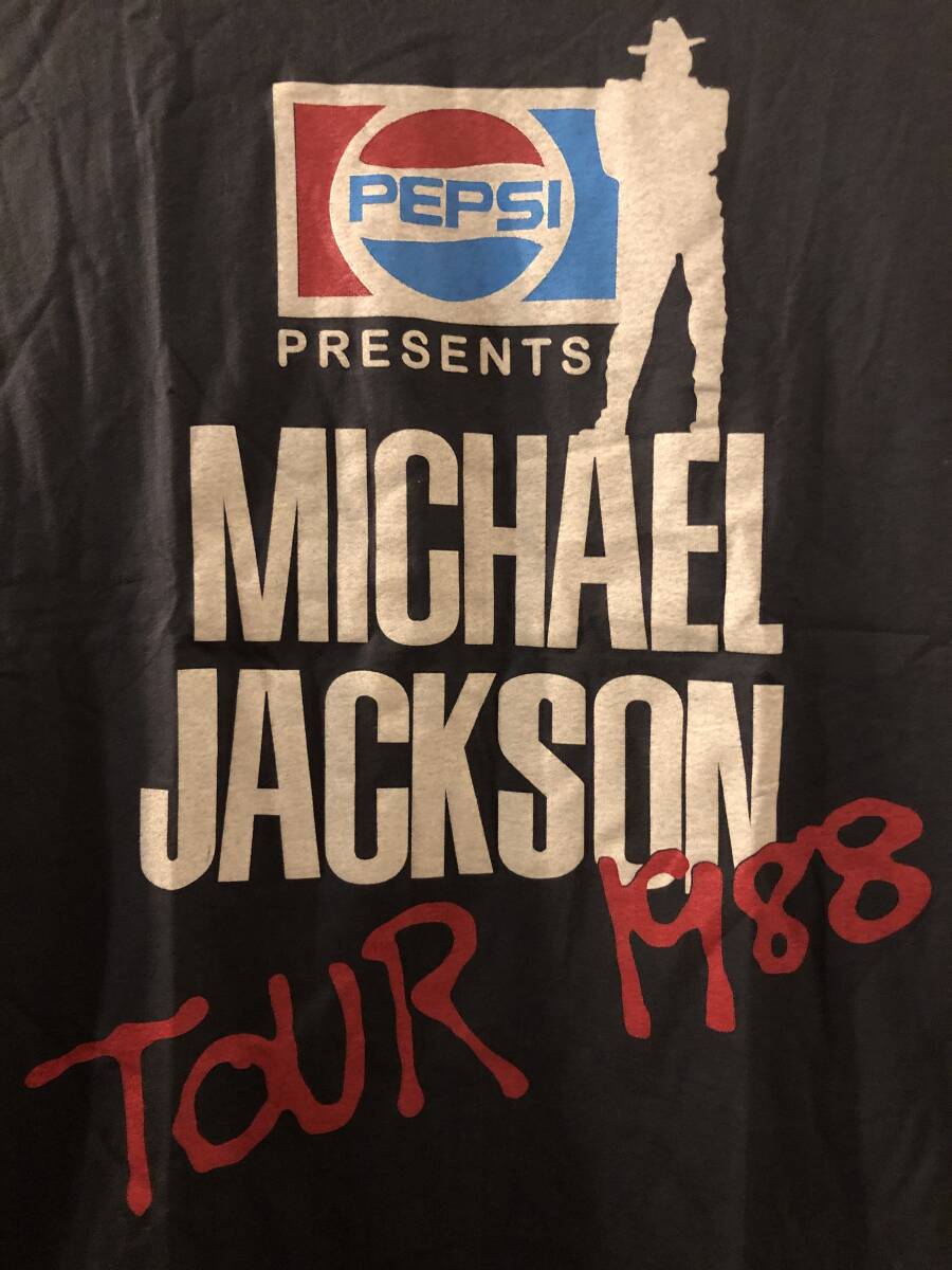 訳有新品●マイケルジャクソン　BAD 1988 TOUR　ビンテージスタイル　Tシャツ●キングオブポップ/バッド/MJ_画像2