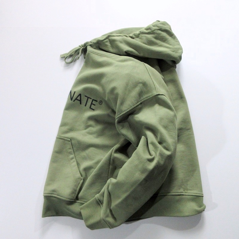 【HINNOMINATE / イタリア】日本未入荷レアブランド 37400円 ロゴ スウェットパーカー オーバーサイズ オリーブ!! （oversize hoodie） _画像3