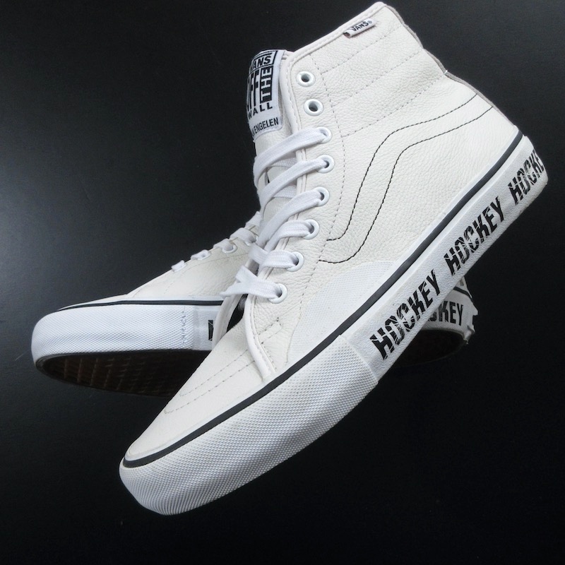 【VANS バンズ × HOCKEY】レア品◎ FUCKING AWESOME SK8-HI ホワイトレザー US9!! （ULTRA CUSH）の画像2