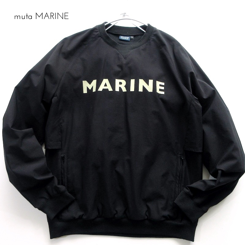 【muta MARINE ムータマリン】31900円 ベンチレーション ナイロン プルオーバー 黒 サイズ5!!　（ワンランク上のゴルフスタイル）_画像1