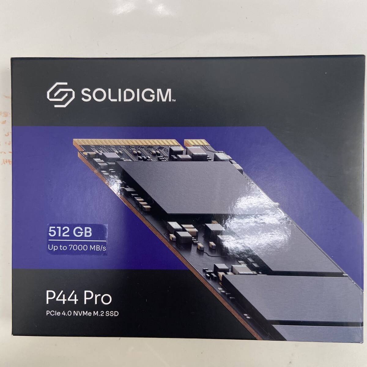 【B-13473】 1円スタート～ SOLIDIGM P44 Pro PCle 4.0 NVME M.2 SSD ソリダイム 512GB Up to 7000MB/S 未開封品_画像1