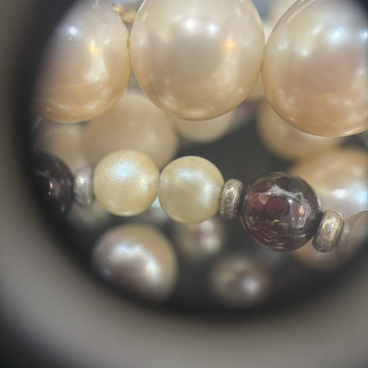 【MYT-3489】 パールアクセサリー おまとめ 真珠 980ｇ ネックレス リング イヤリング ブローチ 9.1㎜ 8.0㎜ 状態写真参照の画像8
