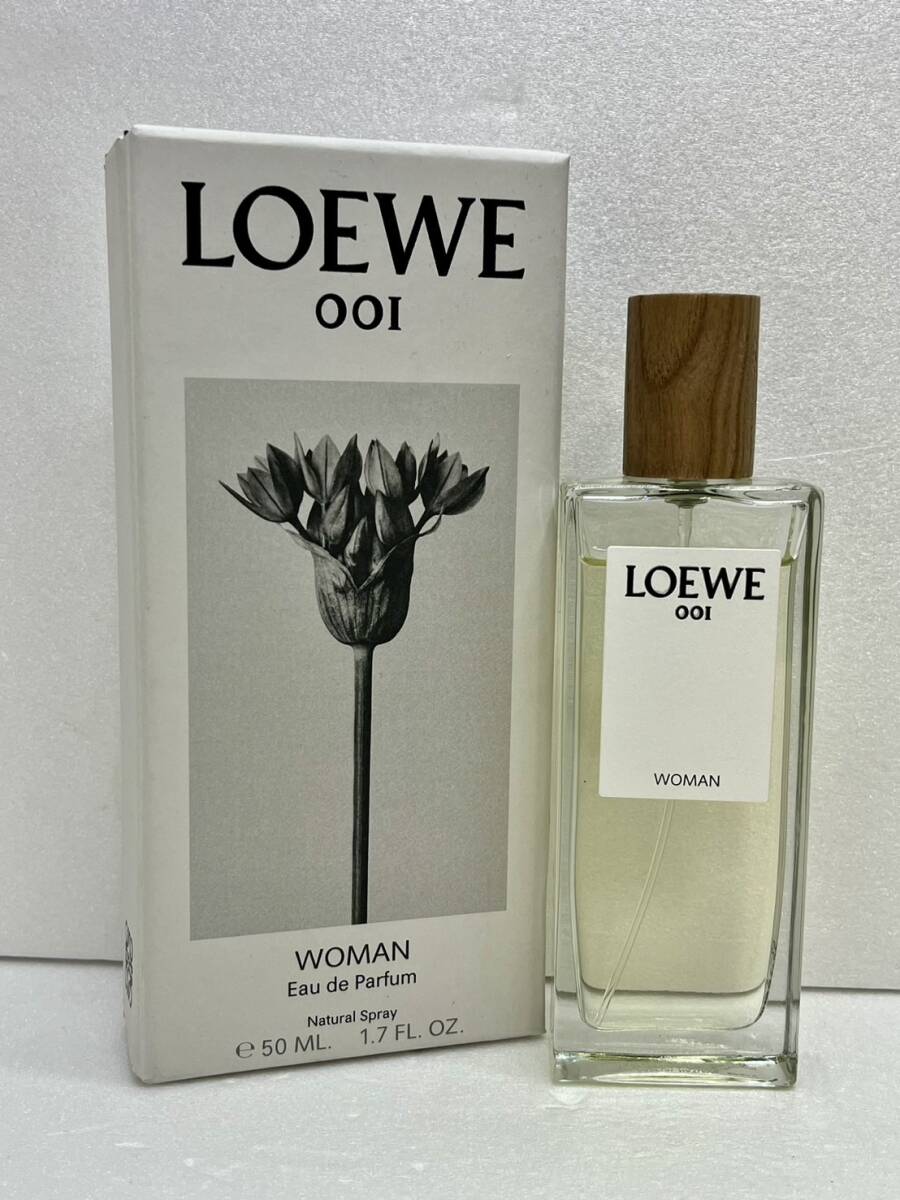 【DHS2548AT】LOEWE WOMAN Eau de Parfum 50ml 残量約9割 ロエベ 001 ウーマン オードゥパルファン 香水 フレグランス_画像1