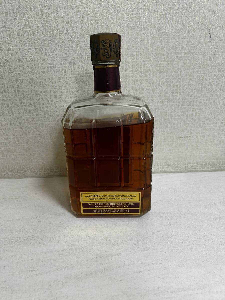 【IK-26977】1円～ WHISKY LAIRD O' LOGAN DELUXE レアード ローガン デラックス 八角スクリューキャップ スコッチ ウイスキー760ml 未開栓_画像7