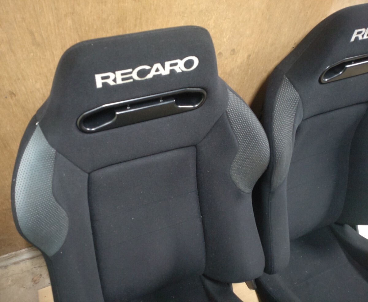 RECARO SR-3 セミバケットシート2脚 左右セット レカロ バックロゴ有り の画像5