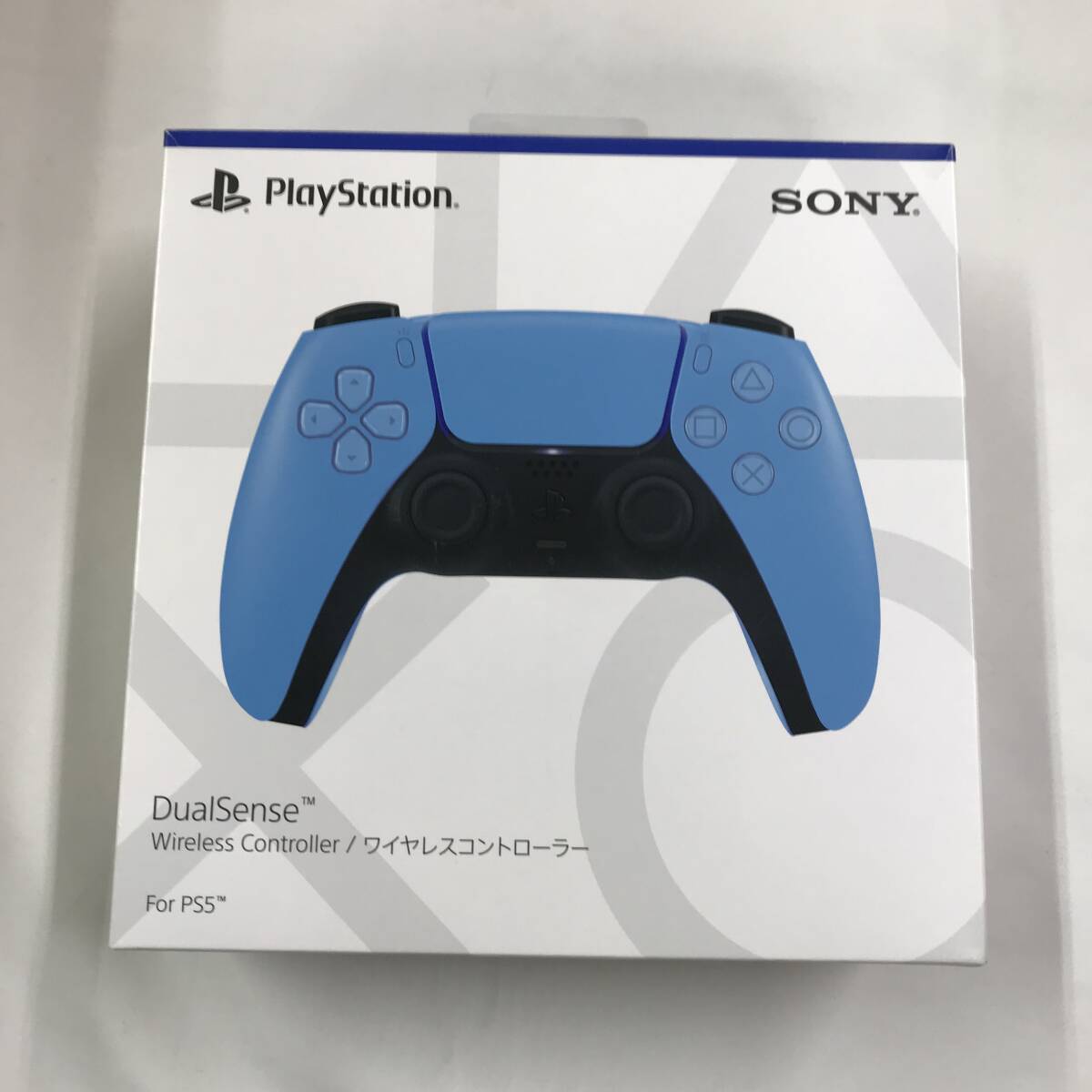 gx629 送料無料！動作品 SONY PS5 DualSense ワイヤレスコントローラー CFI-ZCT1J スターライトブルー_画像1