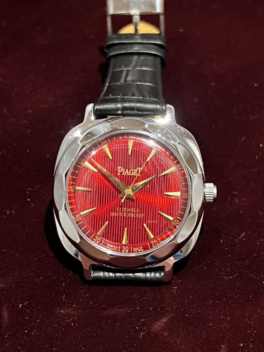 ヴィンテージ　ピアジェ PIAGET 手巻き メンズ 腕時計17jewels 1980代 スイス製　再生品_画像1