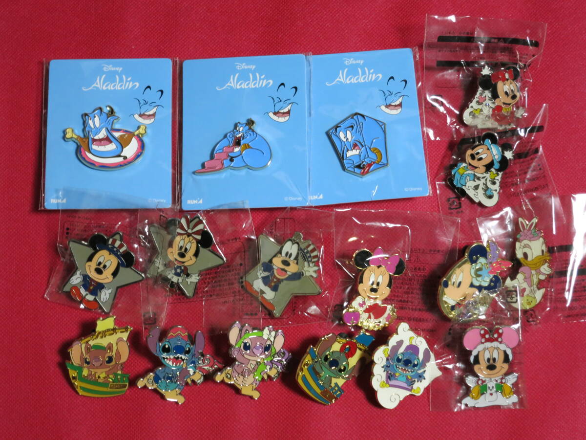 Tokyo Disney Pins Stitch Mickey ディズニー　ピンバッジ　東京　スティッチ　ミッキー　ミニー　ジーニー　エンジェル_画像1