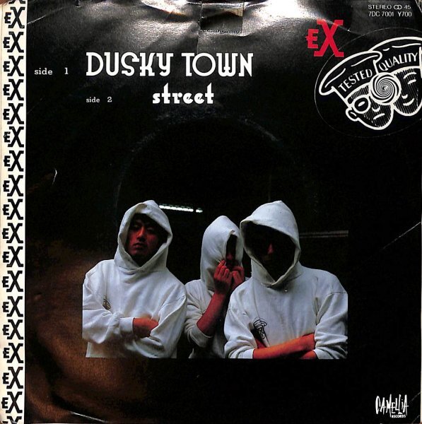 [A122] EX(エックス)『DUSKY TOWN/STREET』梅林茂 羽山伸也 加藤和彦 :松山猛 1980年7DC7001稀少盤 ７インチ アナログ レコード　_画像1