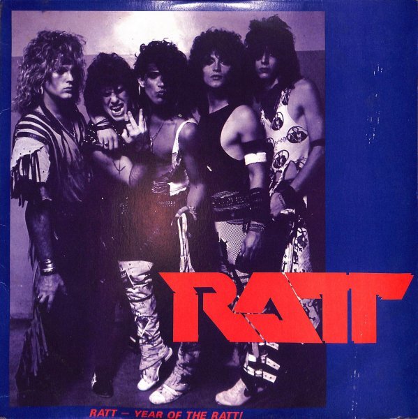 [B151]Ratt - Year of the Ratt (ETS 2573/74) Rare Japan 2LP 1984/85 Long Beach CA. LP レコード_画像1