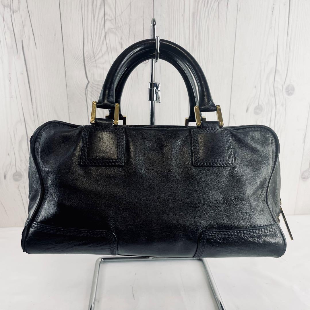 ◆美品◆ LOEWE ロエベ アマソナ 28 ハンドバッグ レザー ショルダー 黒 ブラック ハンドバッグの画像2