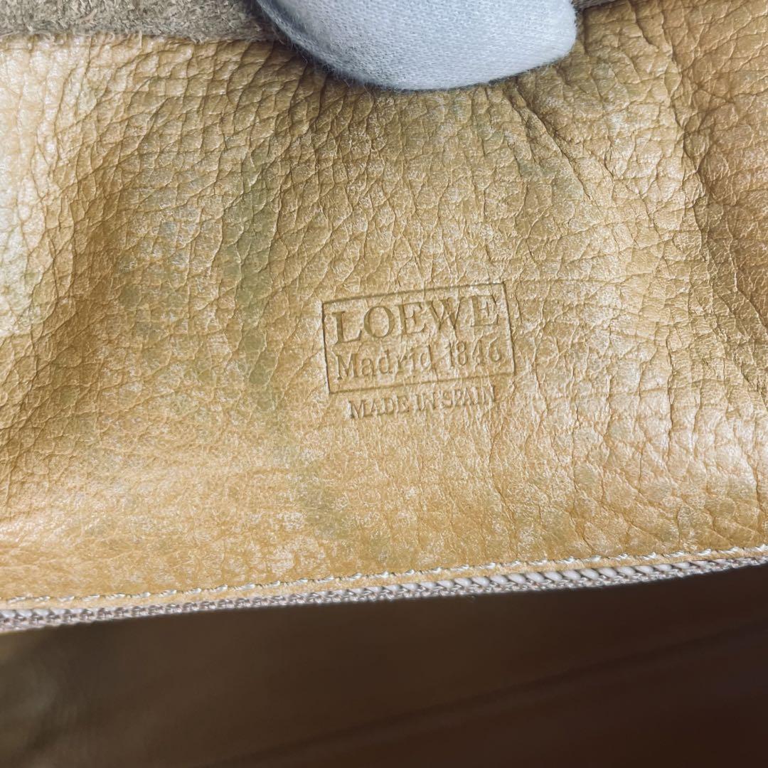美品 LOEWE ロエベ アナグラム ボストンバッグ アマソナ レザー 美品 LOEWE ロエベ アナグラム ボストンバッグ アマソナ レザー