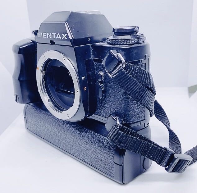 PENTAX ILX フィルムカメラ 一眼レフカメラ ブラック ボディ 動作確認済 シャッター 露出計OK ペンタックス ワインダー付き 動作OK_画像3