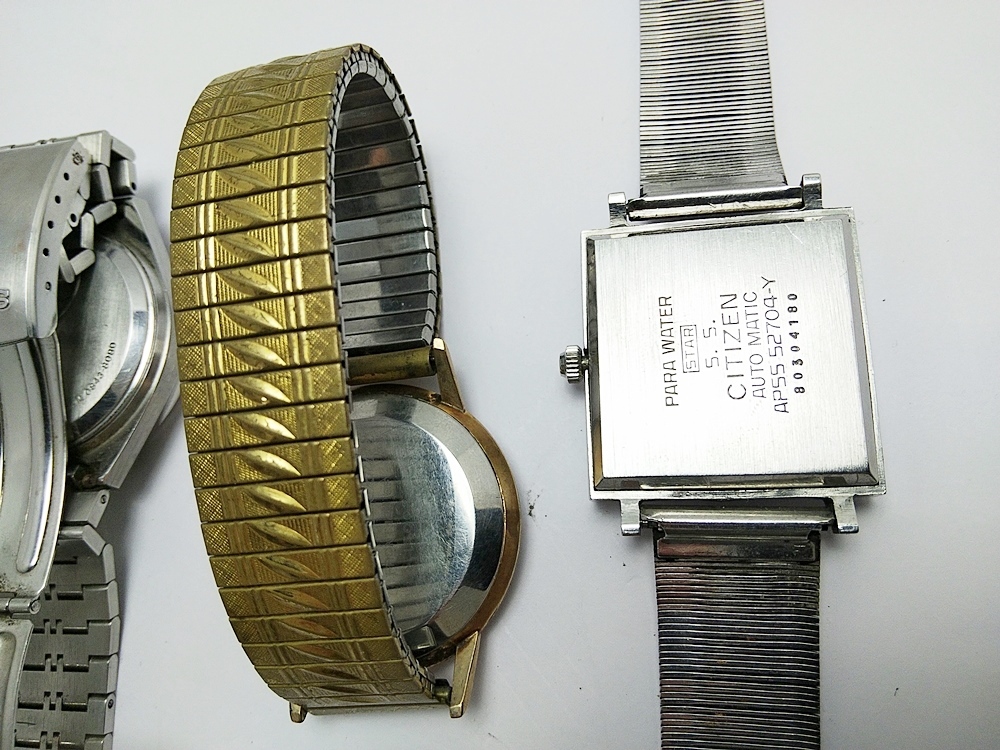 B24-625【ジャンク】メンズ腕時計5本まとめ（セイコー×4、シチズン×1）SEIKO CITIZEN 動作未確認 現状品_画像9