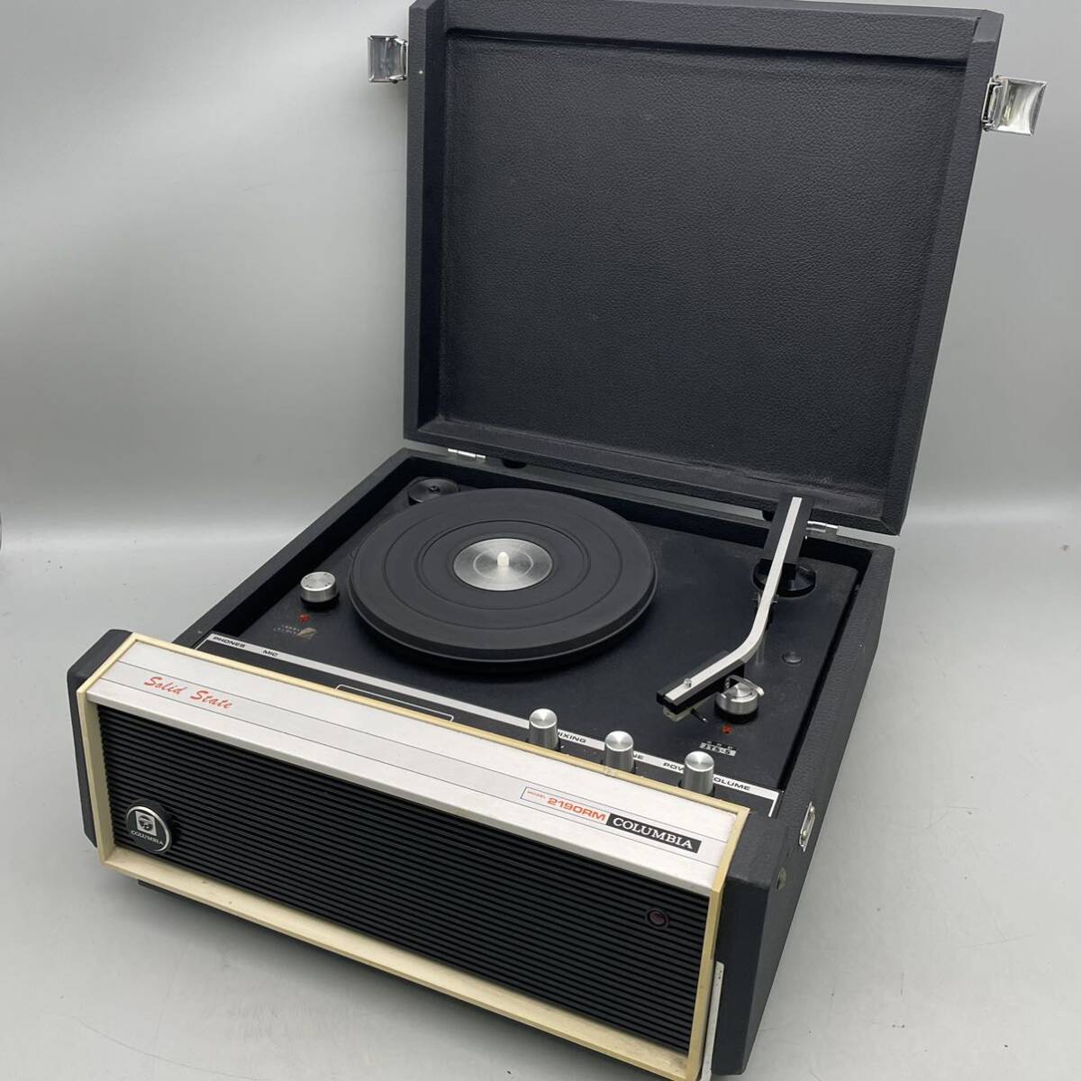 COLUMBIAko rom Via record player Solid State 2190RM turntable body Colombia Showa Retro that time thing antique Vintage 