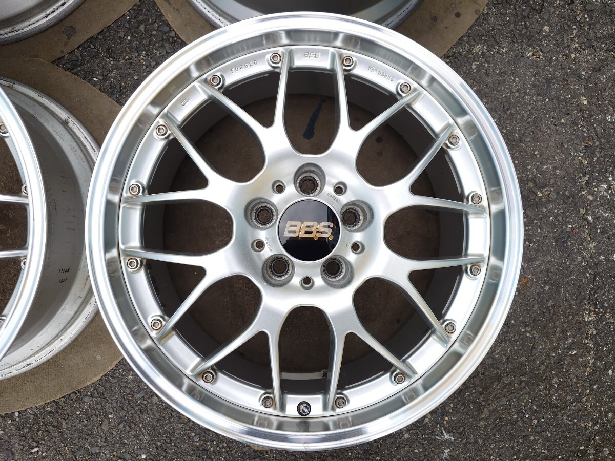 現行品 鍛造 BBS RS-GT DS-SLD ダイヤモンドシルバー 18インチ 8J+40 RS929H 9J+45 RS930H PCD114.3 5穴 4本の画像2