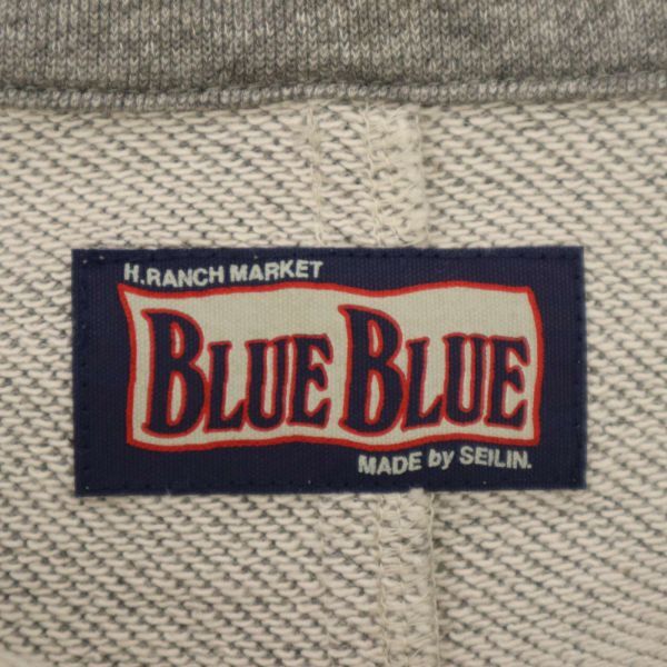 BLUEBLUE ブルーブルー ハリウッドランチマーケット 通年 スウェット★ テーラード ジャケット Sz.3　メンズ グレー 日本製　C4T02291_3#O_画像8