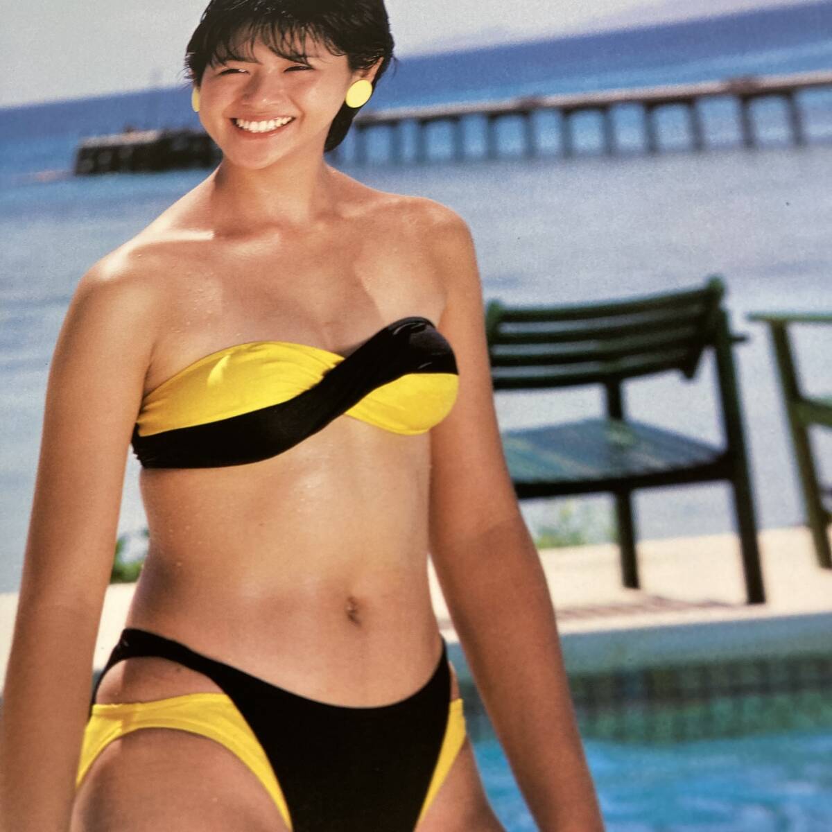 額装品 小泉今日子 水着 グラビア A4サイズ額入り ポスター風