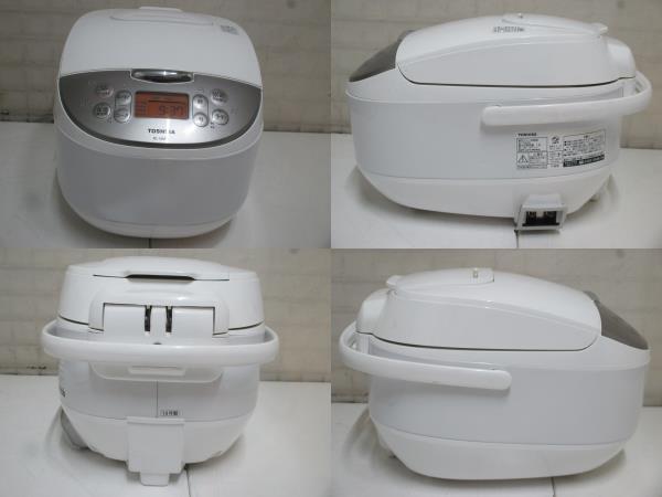 tt240312 TOSHIBA 東芝 マイコンジャー炊飯器 RC-18MSL 1升 (10合) 2018年製 [電源コード付 ディンプル加工釜] 現状渡し_画像2