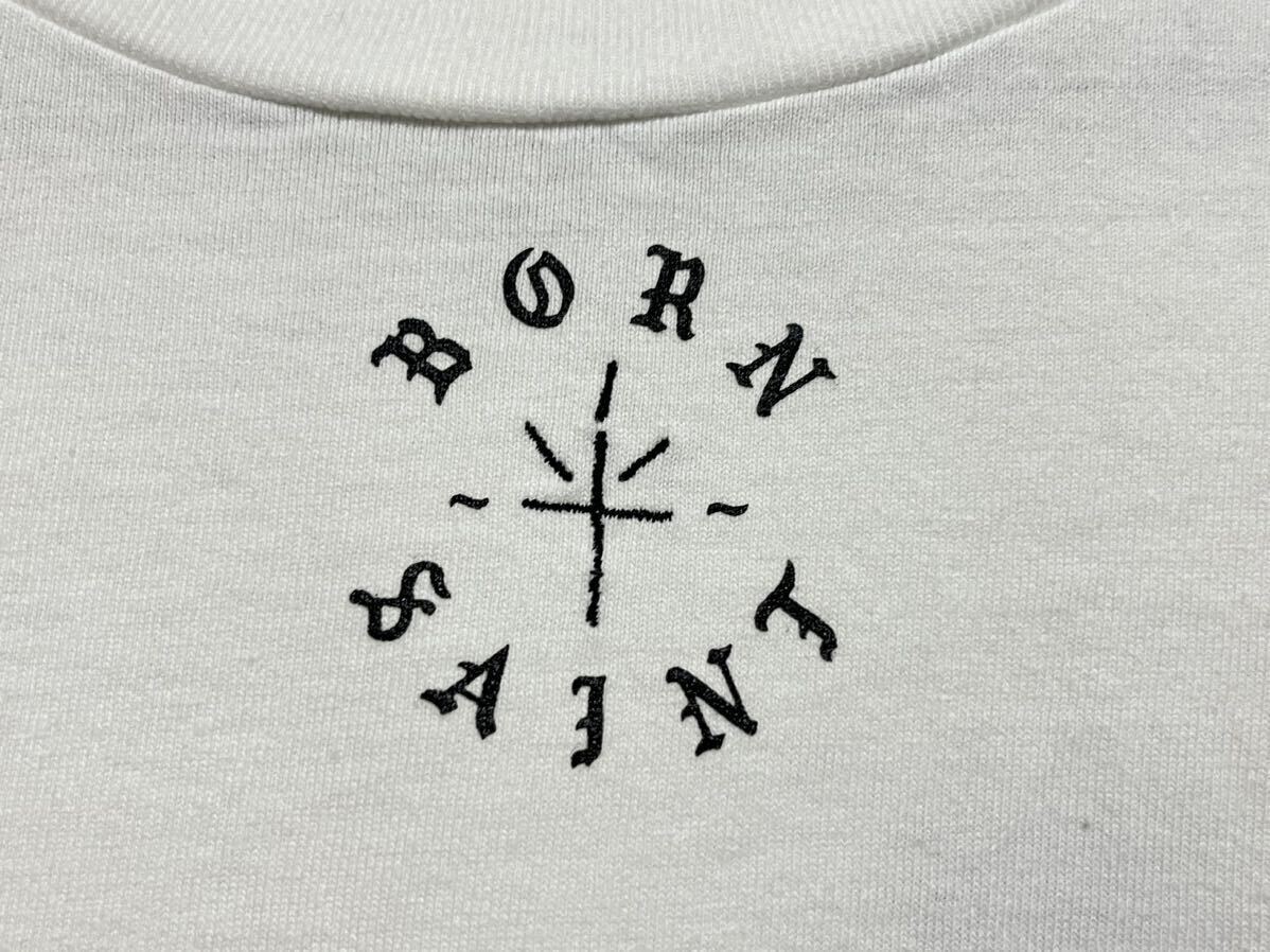 【入手困難】 Saint Mxxxxxx セントマイケル 長袖 Tシャツ 長袖Tシャツ ロンT 白 ホワイト ロゴ 刺繍 XL 新品 希少 レア_画像5