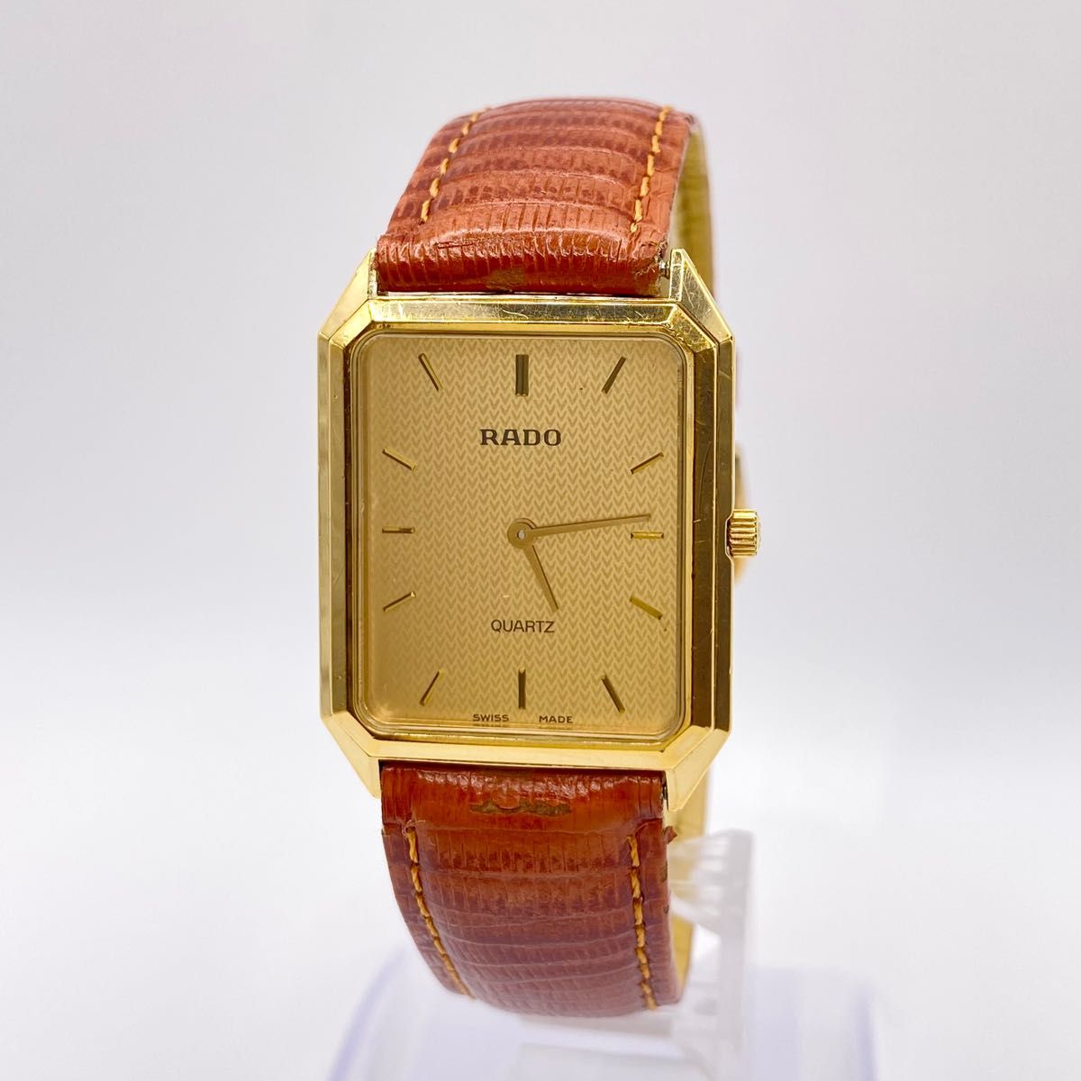 RADO ラドー QZ 179 5251 2 スクエア ゴールド文字 腕時計 RADO ラドー QZ 179 5251 2 スクエア ゴールド文字 腕時計