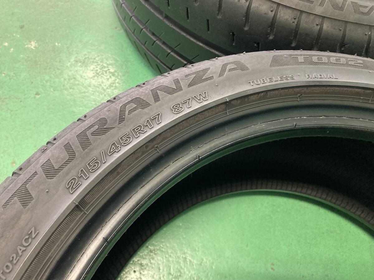 ★☆☆215/45R17 中古2本セット！！86,インプレッサ,S2000などに☆☆★の画像7