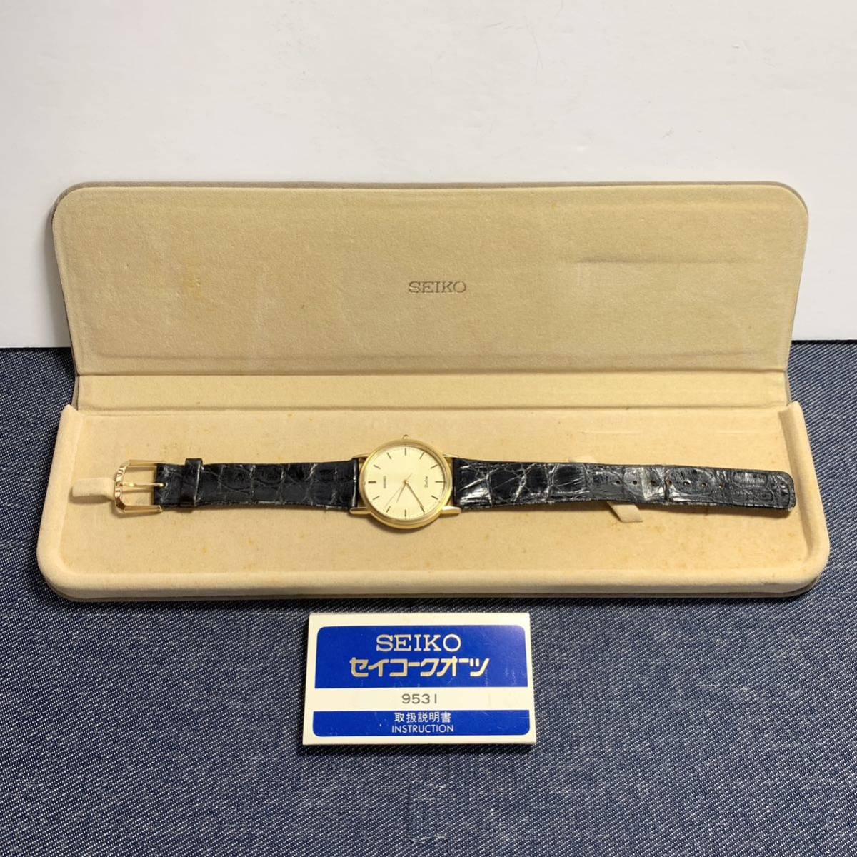  Seiko Dolce wristwatch quartz SEIKO DOLCE case attaching instructions attaching 9531-7000 R126