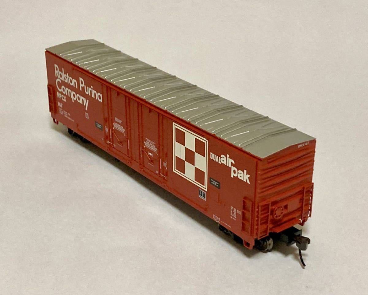 ATLAS HO 53' エヴァンス ボックスカー RALSTON & PURINA ラルストン・ピュリナ EVANS DOUBLE PLUG DOOBOX CAR 有蓋貨車 アトラス_画像5