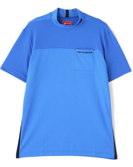 人気 《2024年春夏》ニューバランス 半袖モックネックプルオーバー 012-4166008(113)ブルーアオシス(4/M) その他