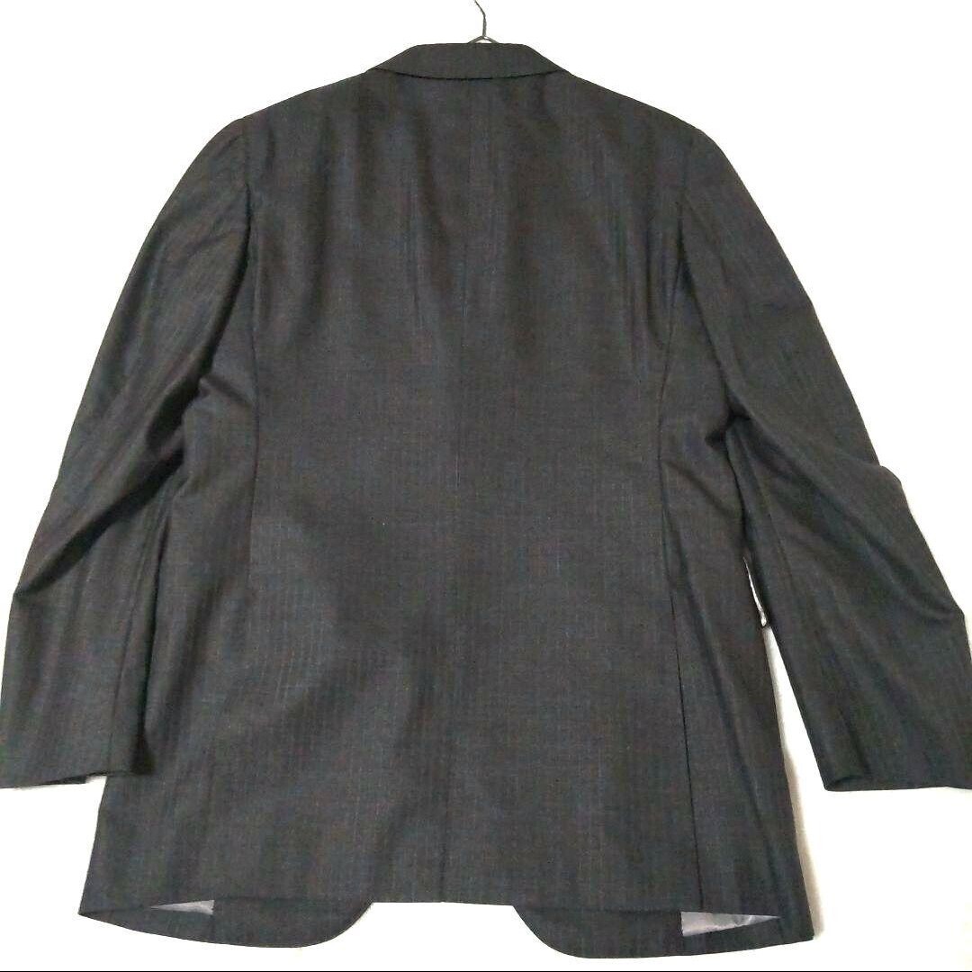 THE SUITS COMPANY ザ・スーツカンパニー テーラードジャケット シルクウール シャドーストライプ 絹 Exclusive Fine Silk グレー 170cm_画像7