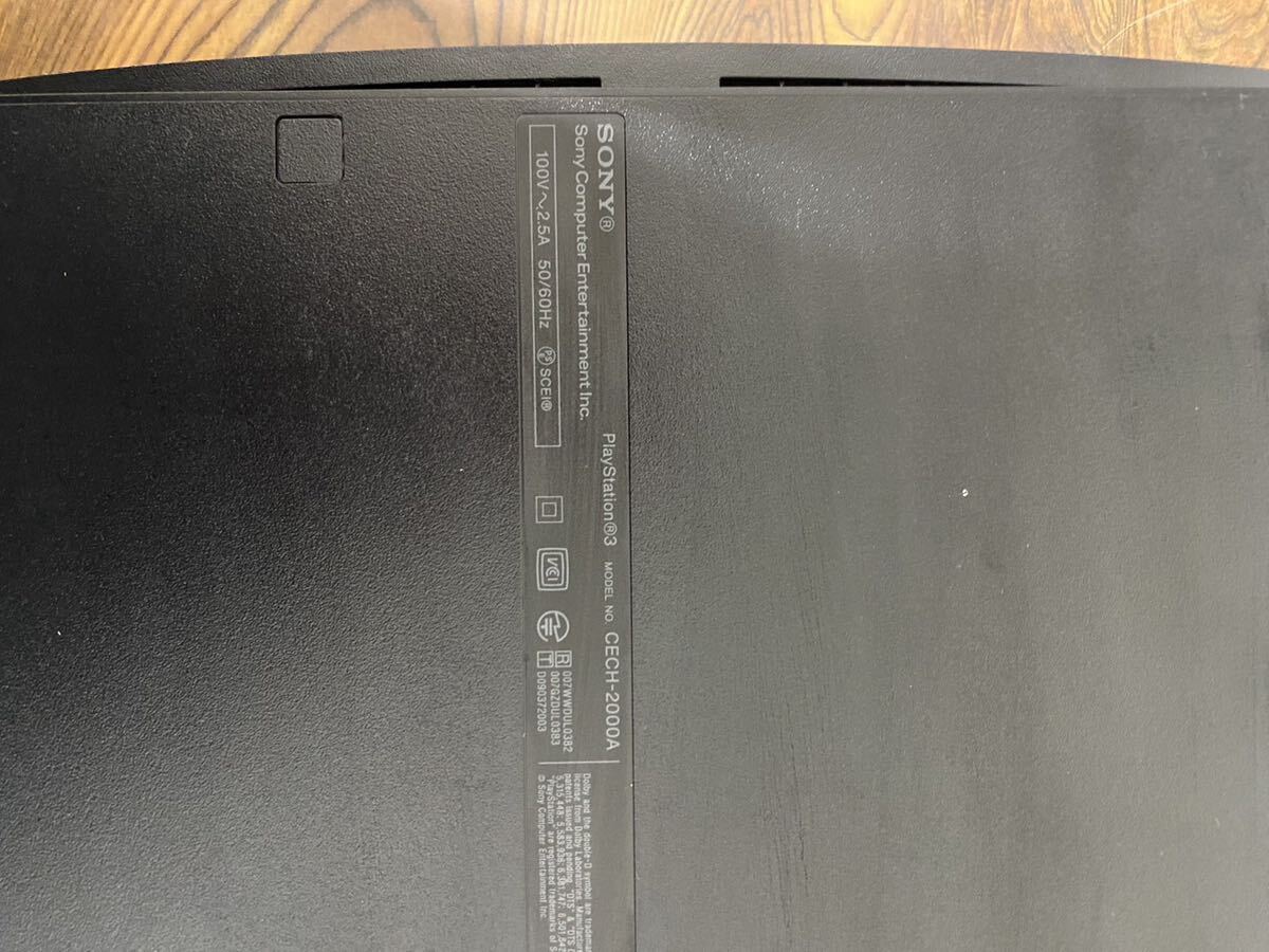 SONY ソニー PlayStation3 CECH-2000A 本体 プレイステーション3 通電のみ確認済 箱無 コード付き_画像9