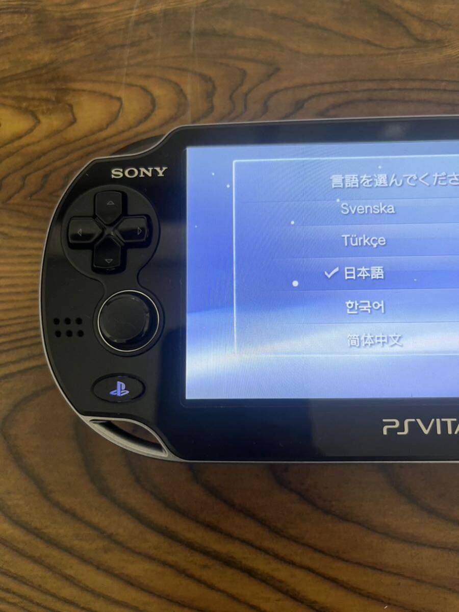 SONY ソニー PSVITA PlayStation Vita PCH-1100 ブラック 本体のみ 動作確認済み 初期化済み ゲーム ジャンク _画像3