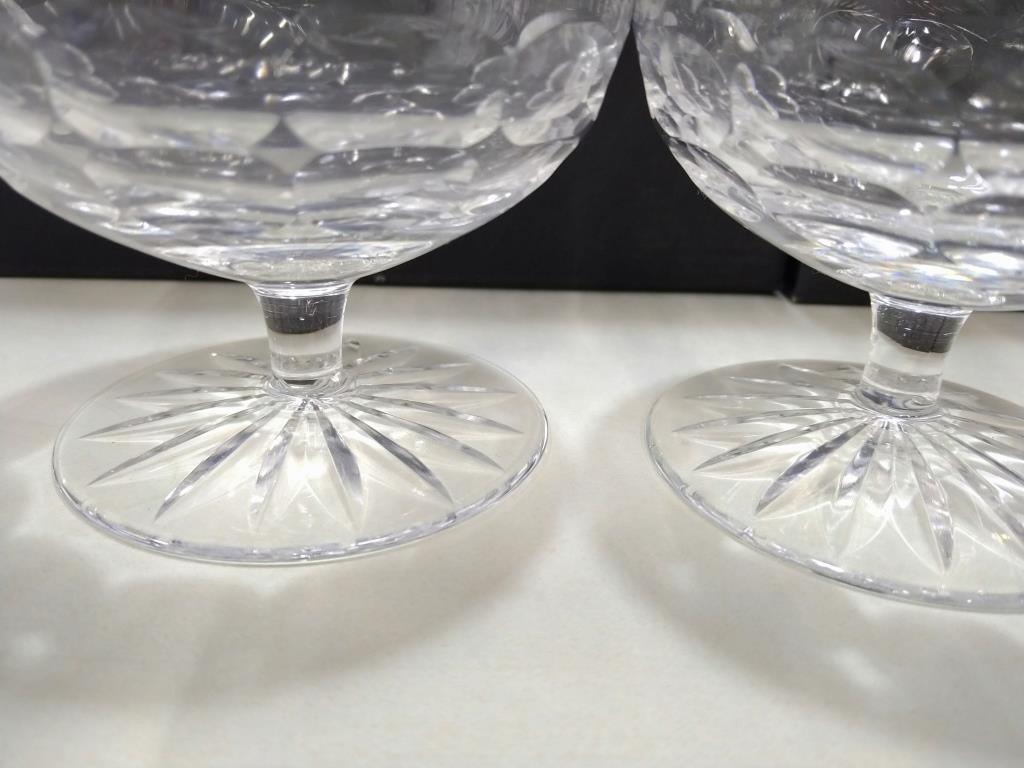B80 ボヘミアグラス④ ブランデーグラス クリスタルグラス カッティングブラス 工芸品の画像6