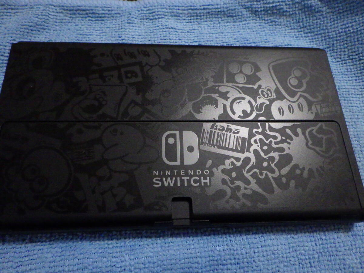 【送料無料】Nintendo Switch 有機ELモデル(スプラトゥーンモデル)　中古品　本体のみ　SDカード(64GB)付き_画像3