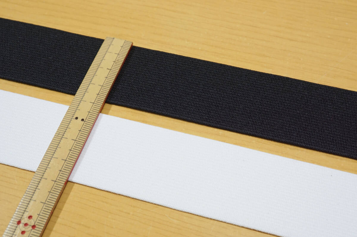 工業用板ゴム 巾35ｍｍ セミハード程度 2色2反組総長27ｍ クリーニング リフォーム パンツ＆スカート(ウエスト)_画像2