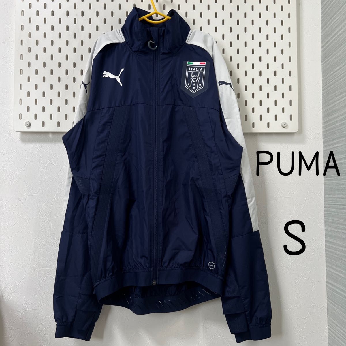 PUMA スポーツウェア　プーマ　上着　レディース　ジュニア　メンズ　ネイビー　イタリア　 サッカー　ジップアップ
