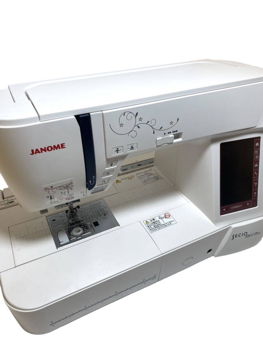 JANOME Secio 9900pro セシオ ミシン ジャノメ 2021年製 コンピューターミシン 裁縫 美品の画像3