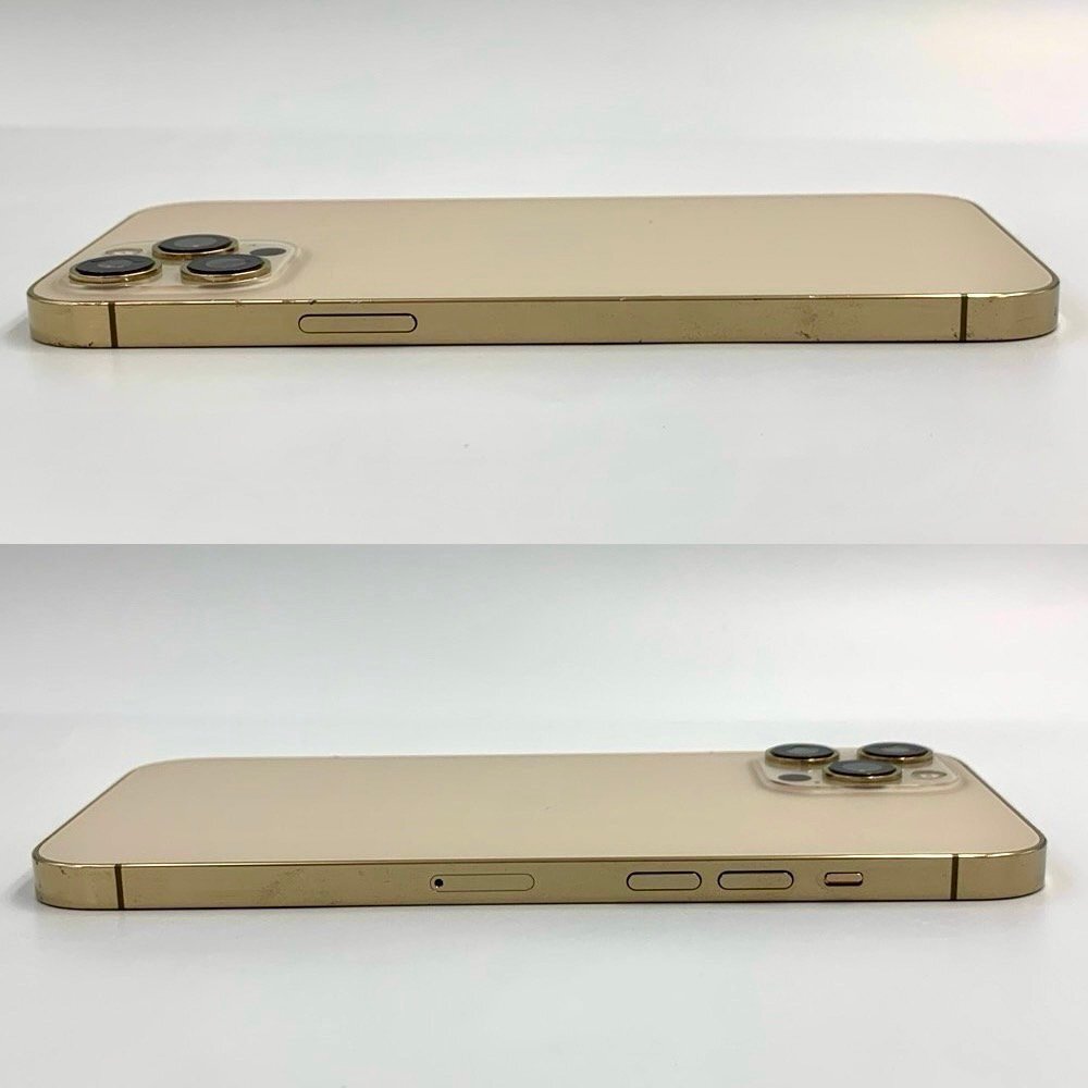 【中古/ジャンク】SIMフリー Softbank iPhone12 Pro Max 256GB MGD13J/A ゴールド 赤ロム保証 【送料無料/名古屋大須店】の画像3