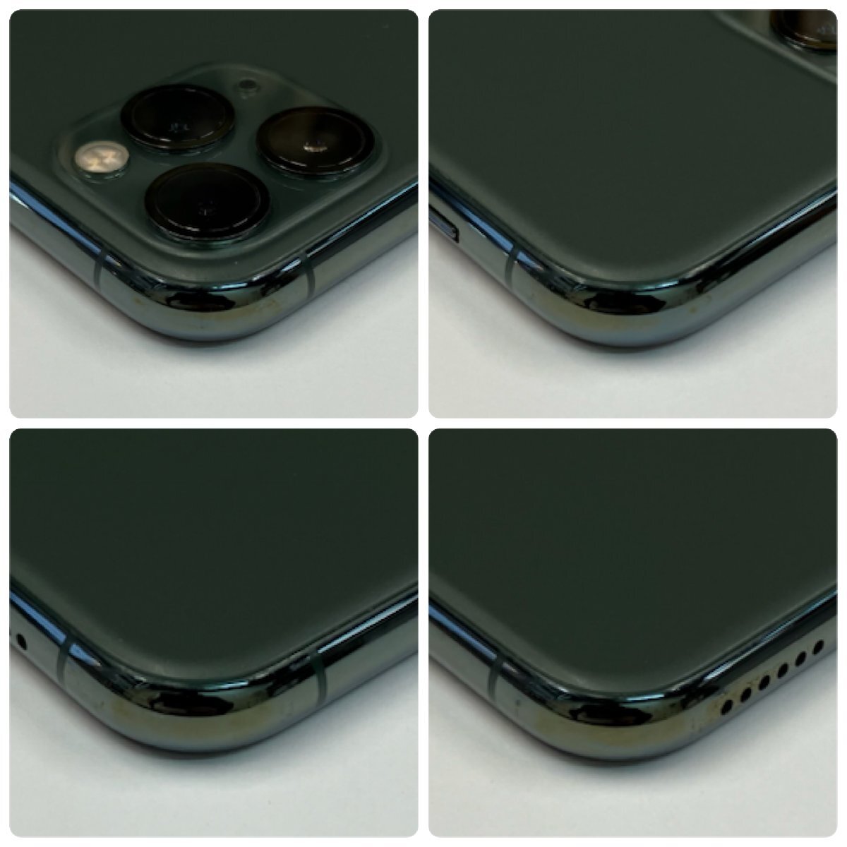 【送料無料/中古ジャンク】国内版SIMフリー iPhone11 Pro 256GB ミッドナイトグリーン NWCC2J/A MWC22J/A【四丁目店】_画像3