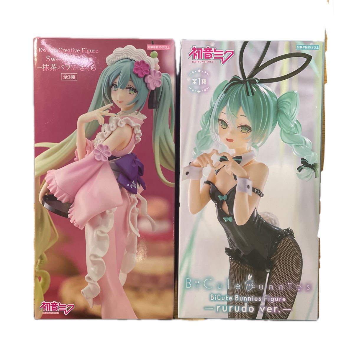 初音ミク BiCute Bunnies rurudo バニー 抹茶パフェ 初音ミク BiCute Bunnies rurudo 抹茶 パフェ さくら フィギュア