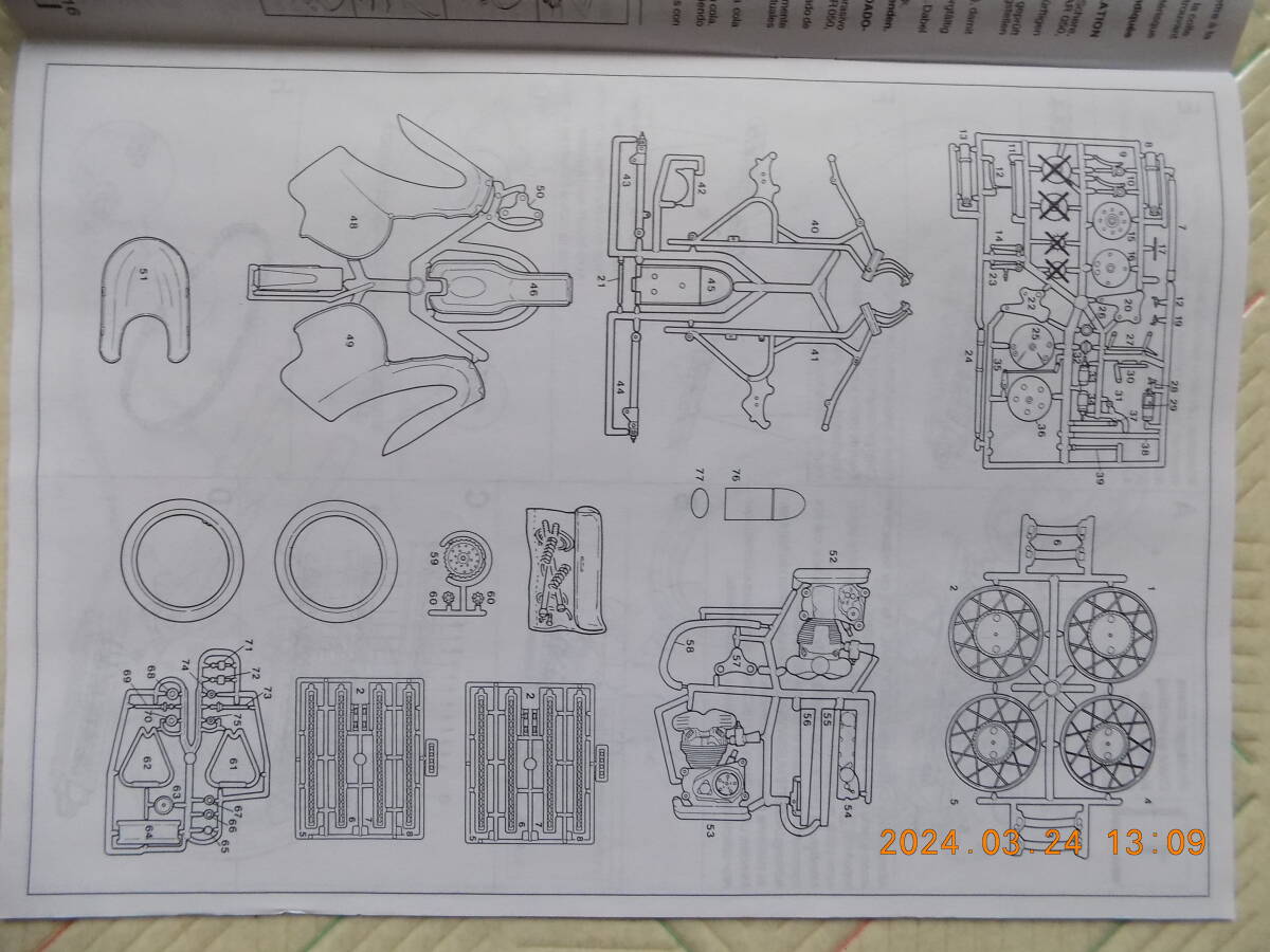 MOTO MORINI 250cc MONOCILINDRICO (PROTAR HIGH QUALITY SCALE 1/9 Mod.11302)