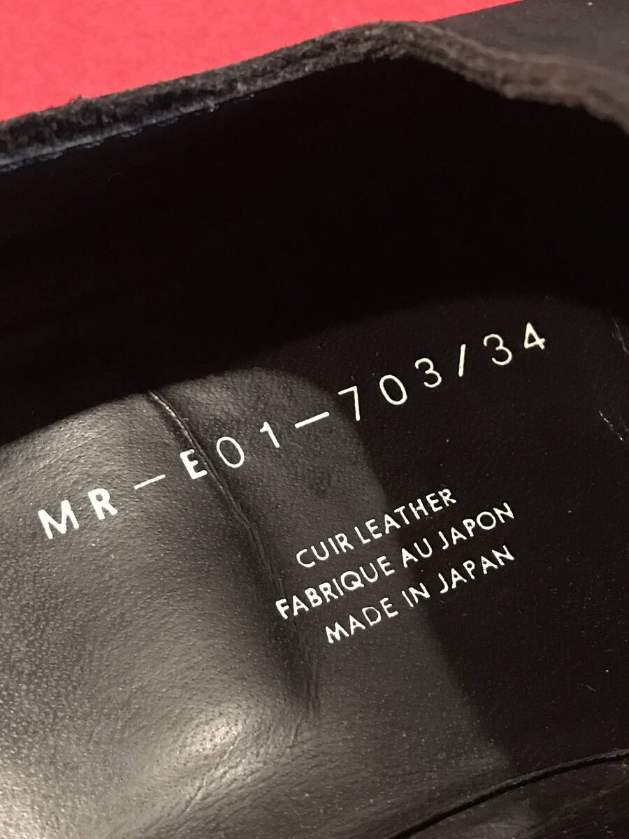A7563●靴 スニーカー 革靴【Y's for men ヨウジヤマモト】黒 スエード サイズは26センチくらい(ソールの長さ約28.5㎝) MADE IN JAPAN_画像7