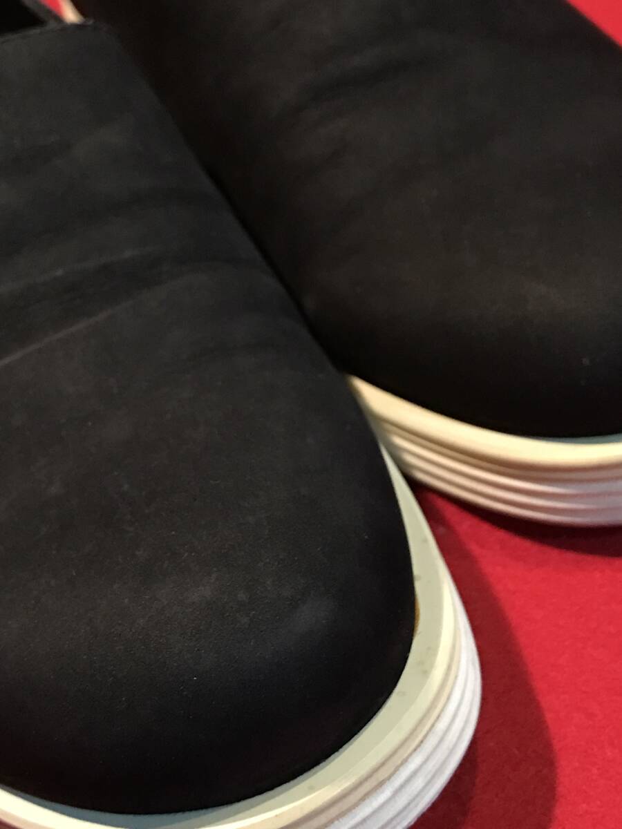 A7563●靴 スニーカー 革靴【Y's for men ヨウジヤマモト】黒 スエード サイズは26センチくらい(ソールの長さ約28.5㎝) MADE IN JAPAN_画像8