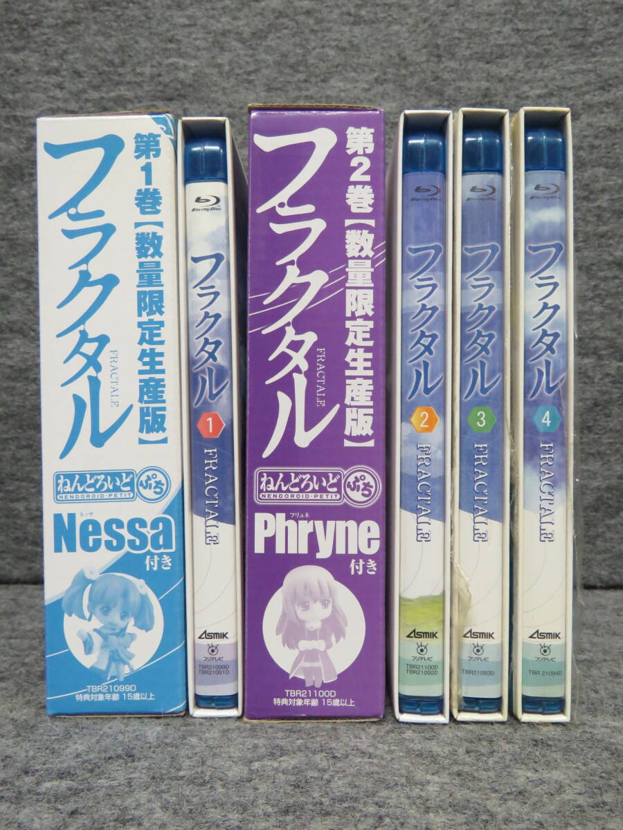 ●(24)フラクタル FRACTALE＜限定生産版＞「1巻～4巻」(ねんどろいど ぷち ネッサ/フリュネ付き)4巻set ブルーレイ BD【USED】_画像2