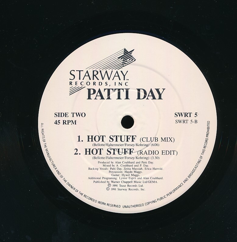 TJ-10 Patti Day / HOT STUFF （UK 12inch） の画像4