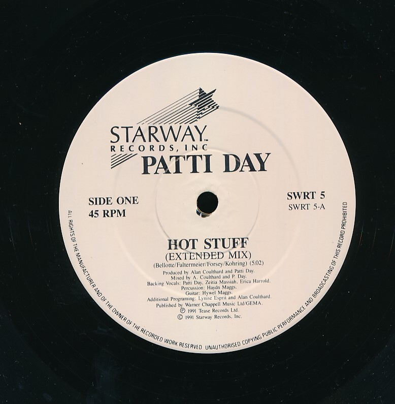 TJ-10 Patti Day / HOT STUFF （UK 12inch） の画像3