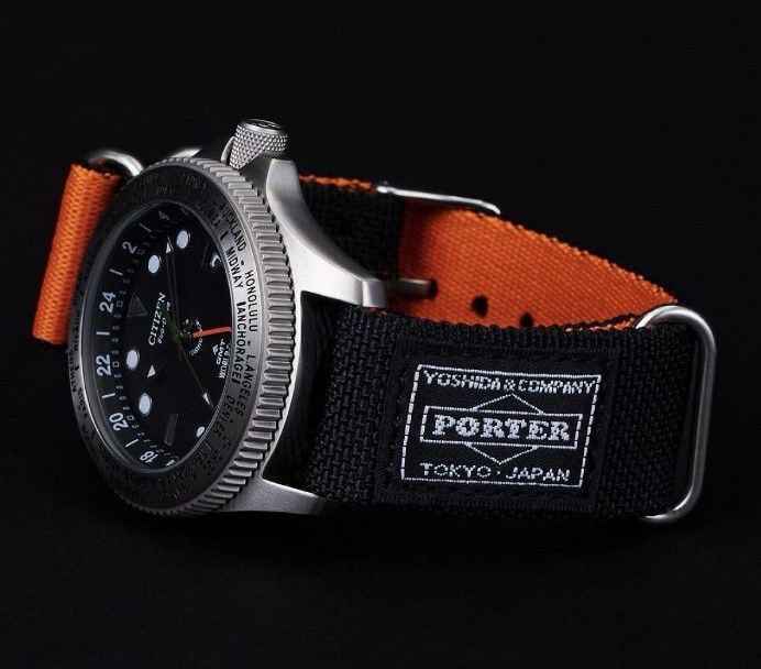 PORTER × CITIZEN コラボの GMTワールドタイム