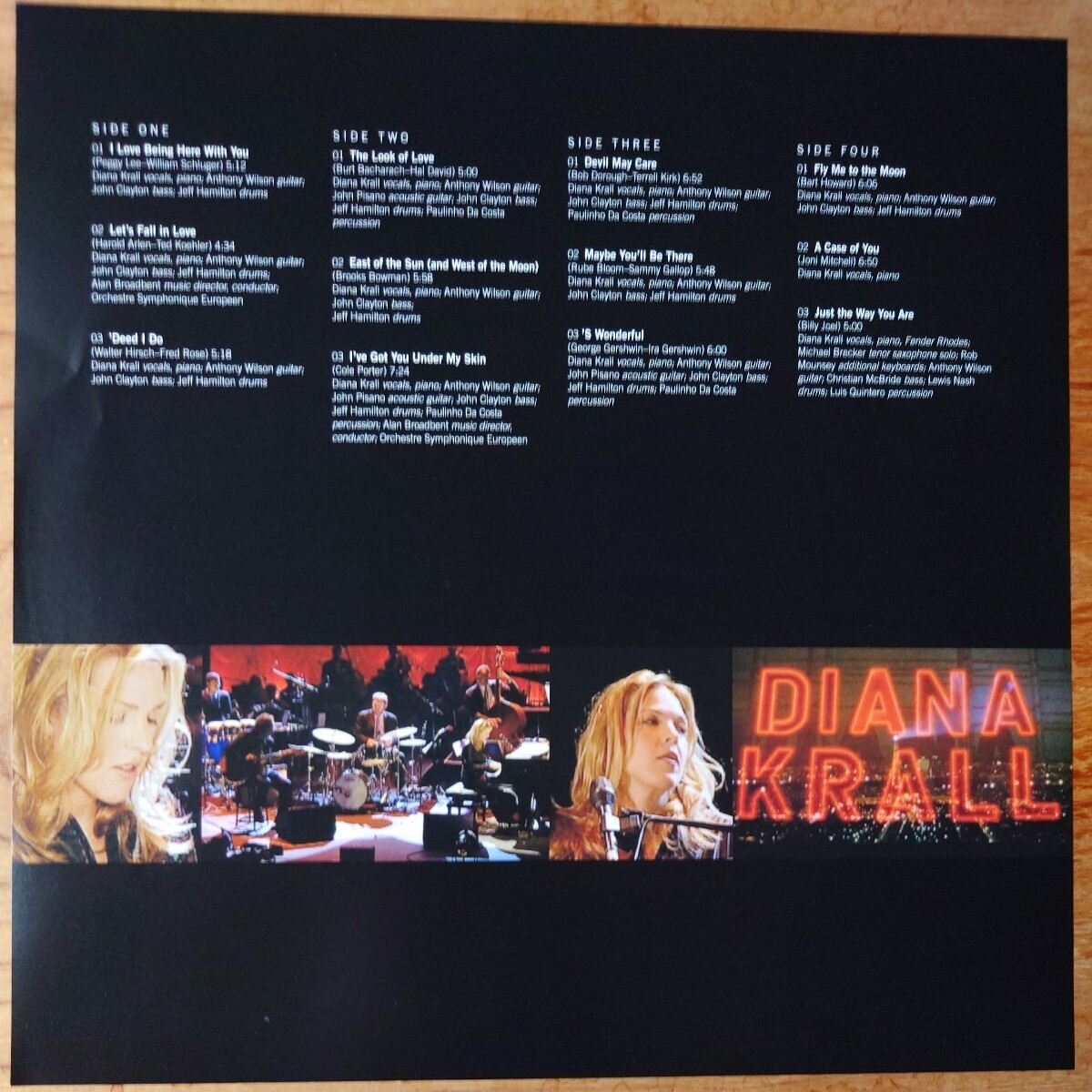 1回試聴のみの美盤 入手困難 DIANA KRALL ダイアナクラール 2枚組 重量盤 LIVE IN PARIS_画像4