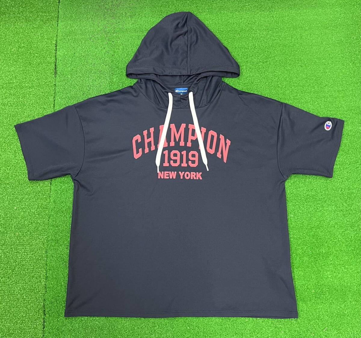 ★美品★ Champion チャンピオン ウィメンズ ショートスリーブフーデッドTシャツ 23SS スポーツ NO.６１６_画像1